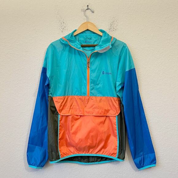 COTOPAXI Teca Half Zip Windbreaker Jacket Colorblock Hooded Outdoor - Picture 1 of 8